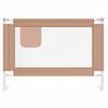 vidaXL Toddler Safety Bed Rail Taupe 90x25 cm Fabric
