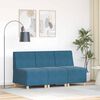 vidaXL Modular Sofa Unit Armless 3 pcs Blue 55 x 74 x 82 cm Velvet