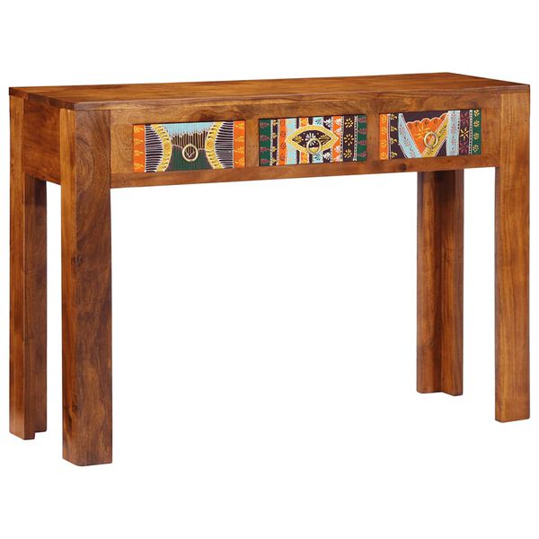 vidaXL Console Table 110x35x75 cm Solid Wood Acacia