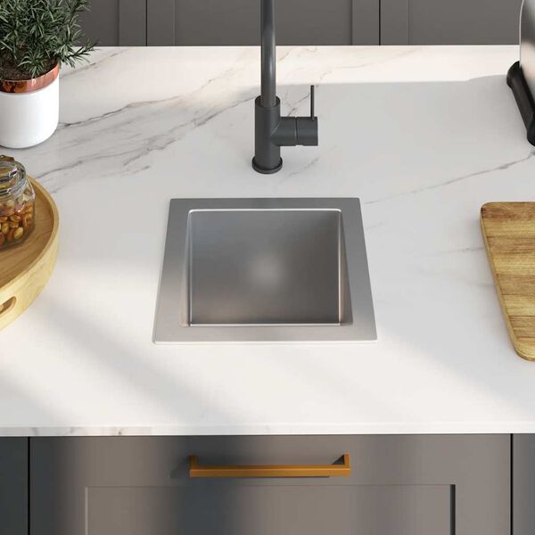 vidaXL Handmade Kitchen Sink Stainless Steel