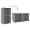 vidaXL 3 Piece TV Cabinet Set Concrete Grey Engineered Wood