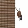 vidaXL Roller Blind with Curtains Manual Brown 60 x 160 cm Bamboo