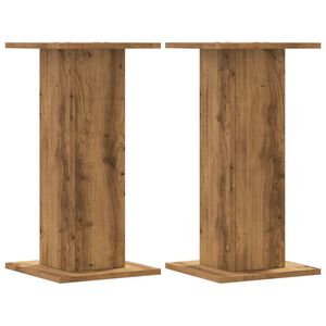 vidaXL Plant Stands 2 pcs Artisian Oak 30x30x60 cm Engineered Wood