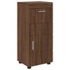 vidaXL Bathroom Furniture Set TULUM Brown Oak Engineered Wood