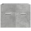 vidaXL 3 Piece Bathroom Furniture Set Concrete Grey Engineered Wood