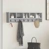 vidaXL Wall-Mounted Coat Rack with Shelf Grey sonoma 100 x 16 x 26 cm