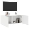 vidaXL TV Cabinet Wall-mounted White 100x30x41 cm