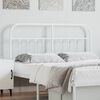 vidaXL Metal Replace Headboard White 135 cm