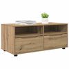 vidaXL TV Cabinet Artisan Oak 100 x 48 x 43 cm Engineered Wood