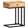 vidaXL U-Shaped Side Table 45x30x61 cm Solid Mango Wood