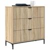 vidaXL Sideboard Sonoma oak 79.5 x 33 x 82 cm Engineered wood