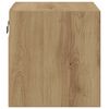 vidaXL TV Wall Cabinet with LED Lights Artisan Oak 30x28.5x30 cm