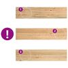 vidaXL Window Sills 2 pcs&nbsp;Untreated 90x20x2 cm Solid Wood Oak