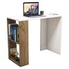 Homemania Computer Desk Nano 90x40x75 cm White and Walnut
