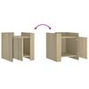 vidaXL Bedside Cabinet Sonoma Oak 45x50x50 cm Engineered Wood