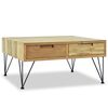 vidaXL Coffee Table | Natural wood and black