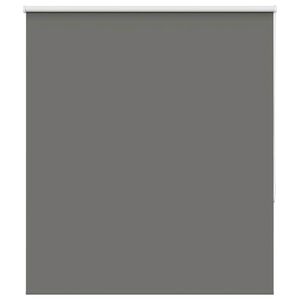 vidaXL Roller Blind Blackout Grey 130x175 cm Fabric Width 126.6 cm Polyester