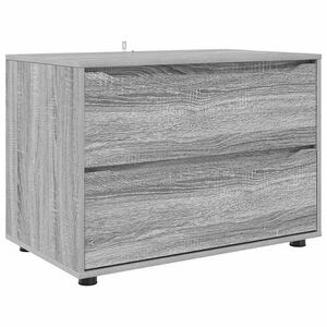vidaXL Storage Cabinet Grey Sonoma 80 x 48 x 57 cm Engineered Wood