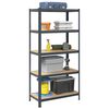 vidaXL 5-Layer Storage Shelf Anthracite Steel&Engineered Wood