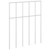 vidaXL Garden Fence Panel 24 pcs Galvanised Steel Silver