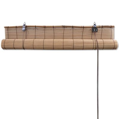 vidaXL Roller Blind Bamboo 100x220 cm Brown