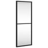 vidaXL Wall Mirror Black 20x50 cm Rectangle Iron