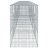 vidaXL Gabion Basket with Cover 1000x100x150 cm Galvanised Iron
