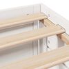 vidaXL Bed Frame without Mattress with Drawers White 140x190 cm Solid Wood Pine