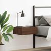 vidaXL Floating Nightstand Brown Oak 40x30x15 cm Engineered Wood