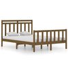vidaXL Bed Frame without Mattress Honey Brown 120x190 cm Small Double Solid Wood