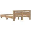 vidaXL Bed Frame Artisan Oak 120 x 200 cm Engineered Wood