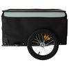 vidaXL Bike Trailer Black and Grey 45 kg Iron