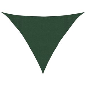 vidaXL Sunshade Sail 160 g/m&sup2; Dark Green 3.5x3.5x4.9 m HDPE