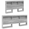 vidaXL Bookcase Bed Grey sonoma 160 x 200 cm Engineered wood