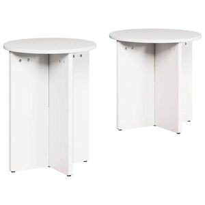vidaXL Coffee Table 2 pcs White 41.5 x 41.5 x 46 cm