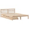 vidaXL Bed Frame without Mattress 135x190 cm Double Solid Wood Pine