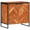vidaXL Shoe Cabinet 67x38x65 cm Solid Wood Acacia
