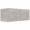 vidaXL TV Cabinet Concrete Grey 80x30x30 cm Engineered Wood