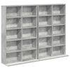vidaXL CD Cabinet 2 pcs Concrete Grey 65 x 23.5 x 97.5 cm