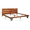 vidaXL Bed Frame with Live Edge without Mattress Solid Acacia Wood 200 cm