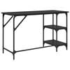 vidaXL Desk Black Oak 120 x 50 x 75 cm Engineered Wood