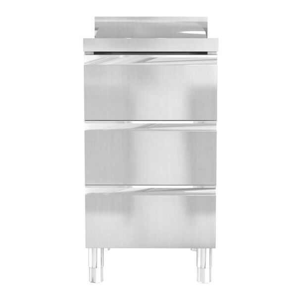 vidaXL Commercial Kitchen Cabinets 3 pcs Stainless Steel