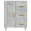 vidaXL Sideboard Concrete Grey 69.5x34x90 cm Engineered Wood