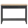 vidaXL Console Table Black 110x35x80 cm Wood