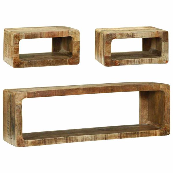 vidaXL TV Cabinet Set 3 pcs Brown 100 x 30 x 32 cm Solid Mango wood
