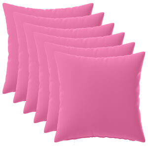 vidaXL Cushion Cover 6 pcs HEERLEN Pink 30 x 30 cm Polyester