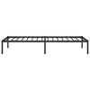 vidaXL Metal Bed Frame without Mattress Black 75x190cm
