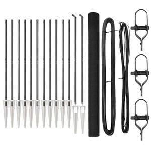 vidaXL Welded Wire Fence with Spikes 50 x 1.5 m (W x H)