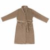 vidaXL Bathrobe without Hood Camel S Flannel