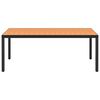 vidaXL 9 Piece Garden Dining Set Black and Brown